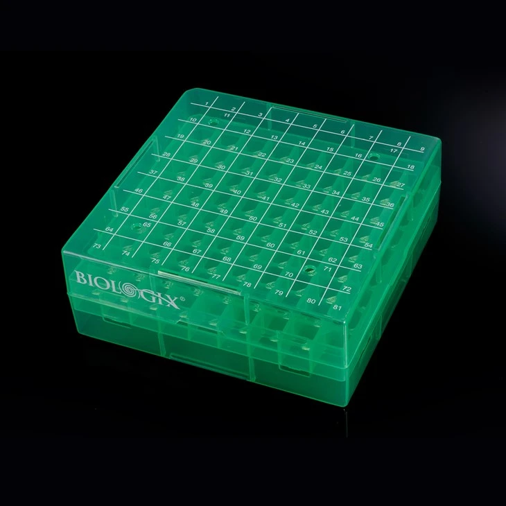 Plastic Cryobox 81 Well PC PP Freezing Tube Cryogenic Storage